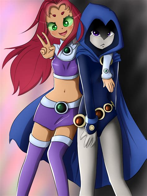 Starfire and Raven - starfire and raven fan club Fan Art (40388785 ...