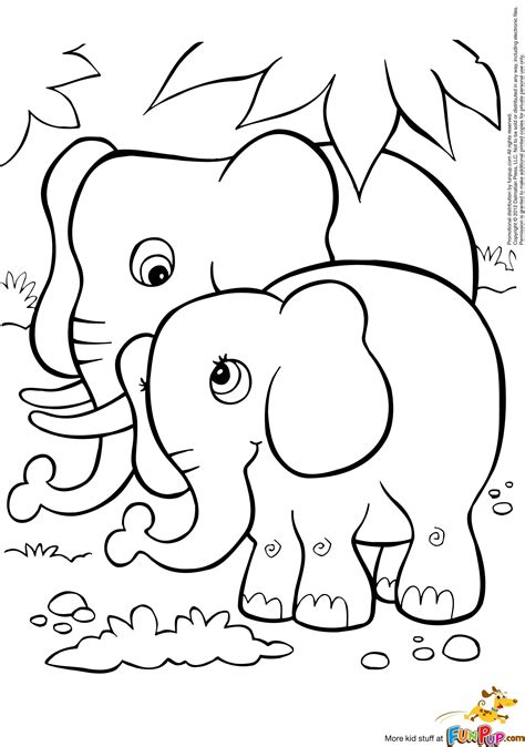 Online Baby Elephant Coloring Page: A Fun Method of Coloring - Coloring ...