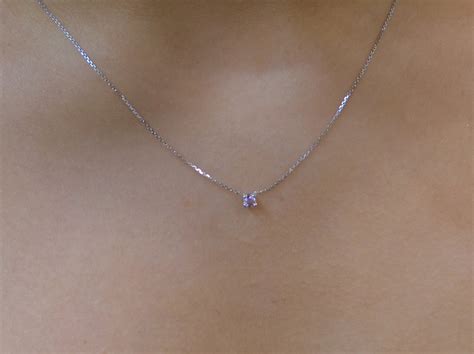 Pink Sapphire Necklace 3 Mm / Pink Sapphire Solitaire / 14k - Etsy