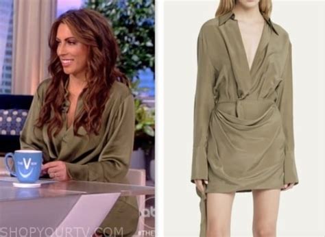 The View: July 2023 Alyssa Farah Griffin's Olive Green Mini Dress ...