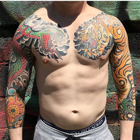 Japanese Chest Panel Tattoo • Arm Tattoo Sites