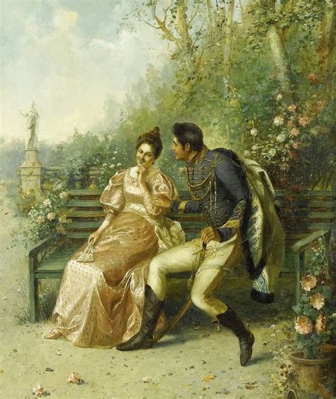 ♥ "Courting Couple" → A. Secola (Italian - 19th century). | Военное искусство, Картины, Картины ...