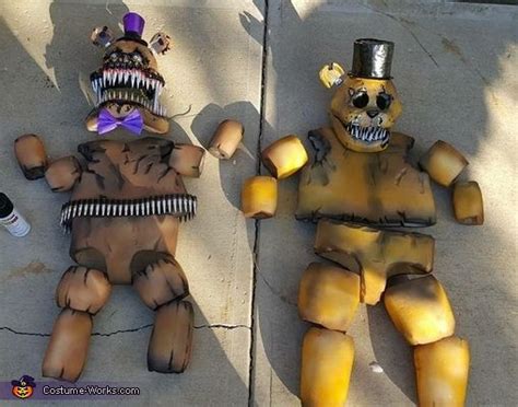 Five Nights at Freddy's and Nightmare Fred Bear - Halloween Costume ...