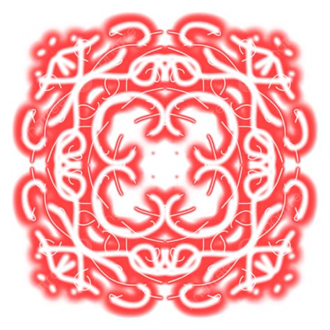 Red Mandala Vector Design Images, Red Mandalas Sheen Beautifully And Gracefully, Mandala, Neon ...