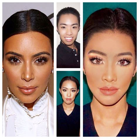 Kim Kardashians boy to girl makeup transformation | Girls makeup, Makeup transformation ...