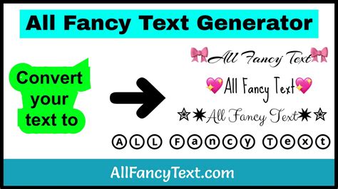 All Fancy Text Generator - 𝓛𝓪𝓻𝓰𝓮 𝓒𝓸𝓵𝓵𝓮𝓬𝓽𝓲𝓸𝓷 of Fancy Fonts