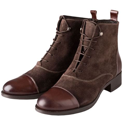 Brown Leather Lace Up Ankle Boots | Cordings