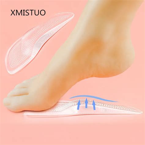 XMISTUO Silicone Gel High Heels Arch Support Shoe Inserts Pad ...