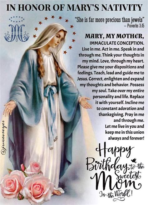 Pin by Marie Pereira on Mama Mary | Birthday wishes for mother, Blessed mother, Prayers to mary