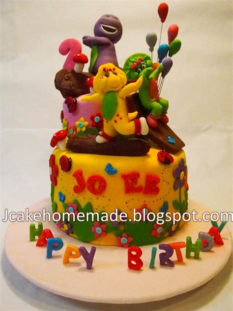 Jcakehomemade: Barney and friends birthday cake