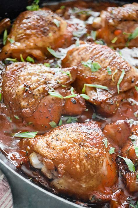 French Chicken Chasseur (Hunter's Chicken Stew) Recipe | The Tastes of ...