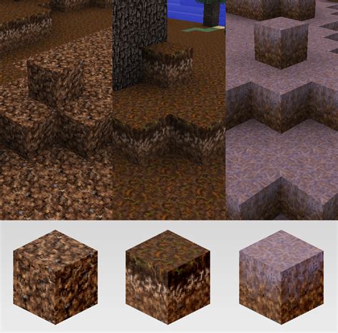 Heliocraft - Coarse Dirt, Podzol & Mycelium - 10/22/14 : r/textureaday