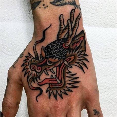 45+ Breathtaking Dragon Head Tattoo Designs & Ideas | Dragon hand ...