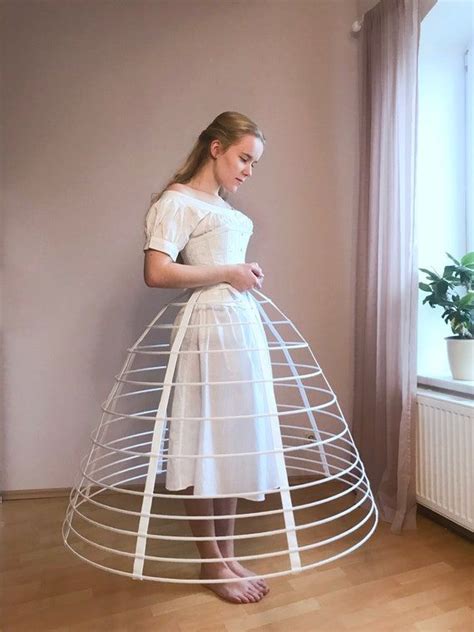 Cage Crinoline, Hoop Skirt - Etsy Canada | Hoop skirt, Cage skirt ...