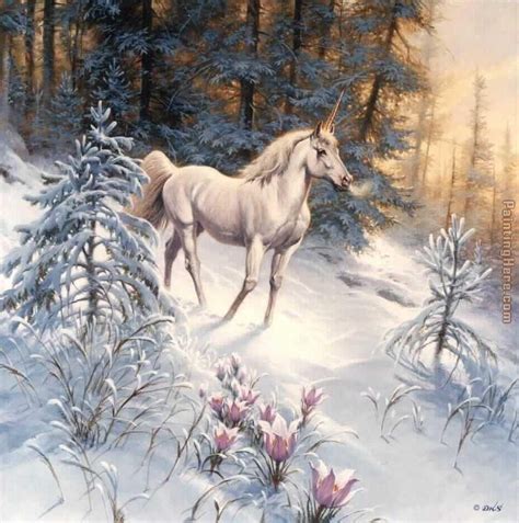 Unknown Artist forest snowfall painting anysize 50% off - forest snowfall painting for sale