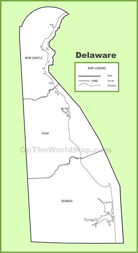 Delaware County Map - Ontheworldmap.com