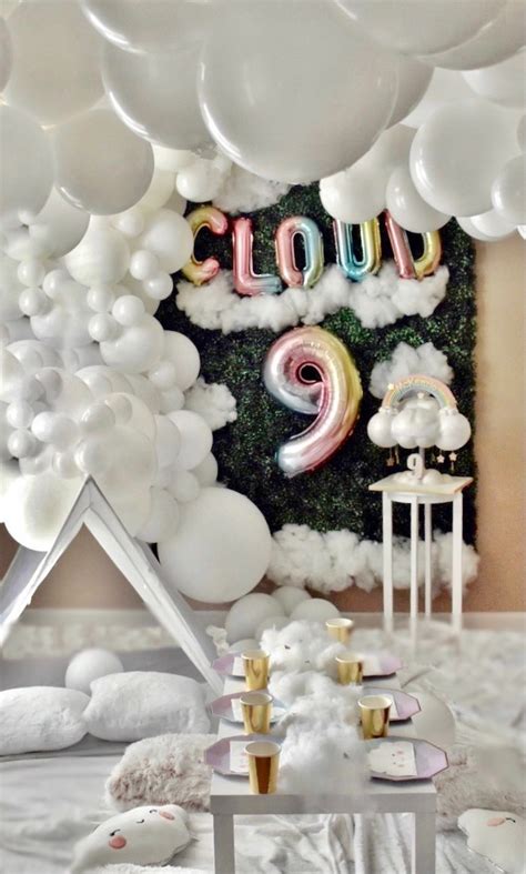 Kara's Party Ideas "Cloud Nine" Rainbows & Clouds 9th Birthday Party | Kara's Party Ideas ...