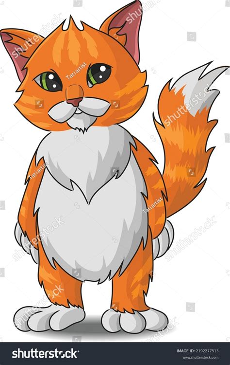 Cartoon Red Cat Vector Illustration Stock Vector (Royalty Free) 2192277513 | Shutterstock