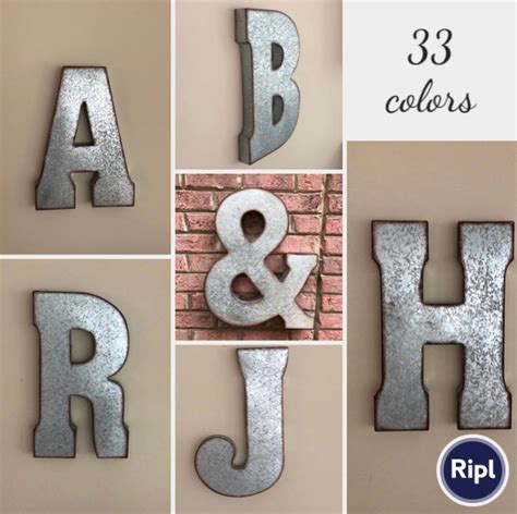 20++ 20 Inch Galvanized Metal Letters - HOMYHOMEE