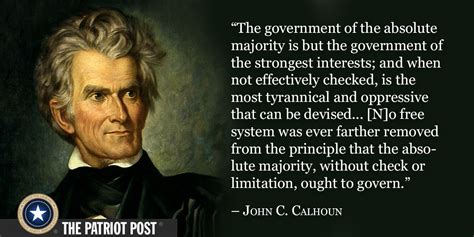 Quote: John C. Calhoun | Calhoun, Great quotes, John c calhoun