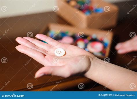 Colorful Sewing Buttons in the Hands. Colorful Buttons, Buttons Close Up Stock Image - Image of ...