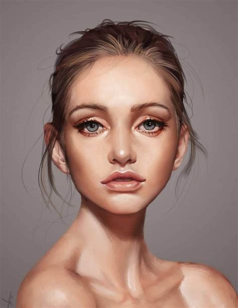 How To Paint These 21 Digital Portraits (Step-By-Step) | Digital ...