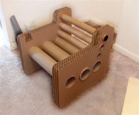20 Awesome Cardboard Furniture Designs | Cardboard chair, Diy cardboard, Cardboard furniture design