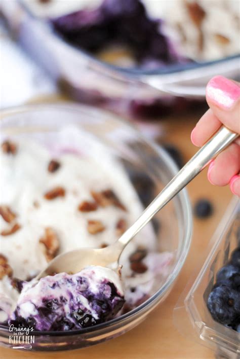 Blueberry Jello Salad Recipe - Granny's in the Kitchen