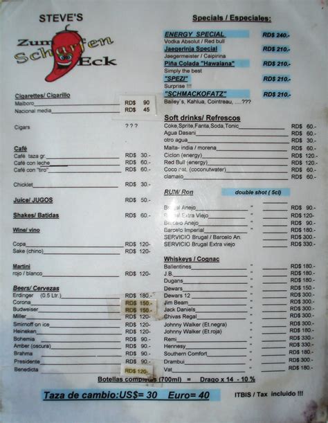 Corner Bar Menu | Mike Bryant | Flickr