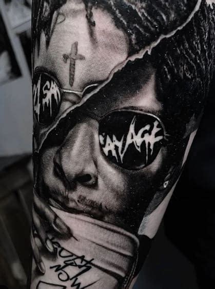 10 Best 21 Savage Fan Tattoos - NSF News and Magazine