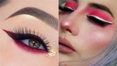 5 delineados rojos con dorado para llevar el mejor maquillaje navideño ...