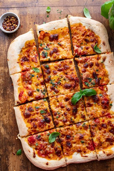 Sheet Pan Pizza with Roasted Tomato Sauce – A Simple Palate