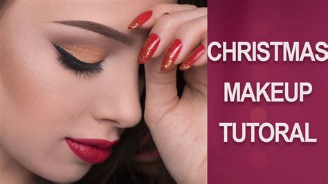 Simple Christmas Makeup Tutorial - YouTube