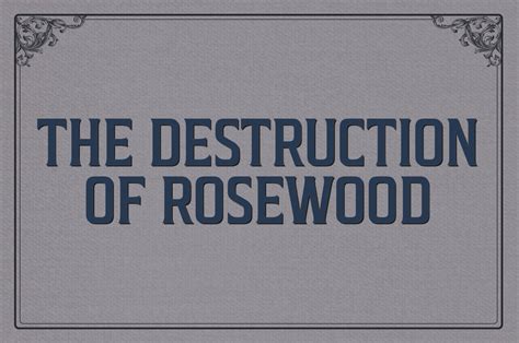 The Destruction of Rosewood – - November 15, 2020Orange County Regional History Center