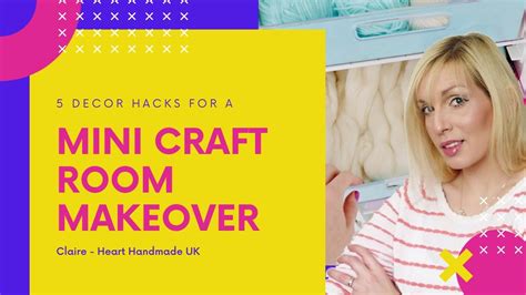 5 [Quick] Craft Room Decor Hacks For A Mini Craft Room Makeover - YouTube