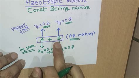 solution 12th chemistry #azeotropic mixture - YouTube