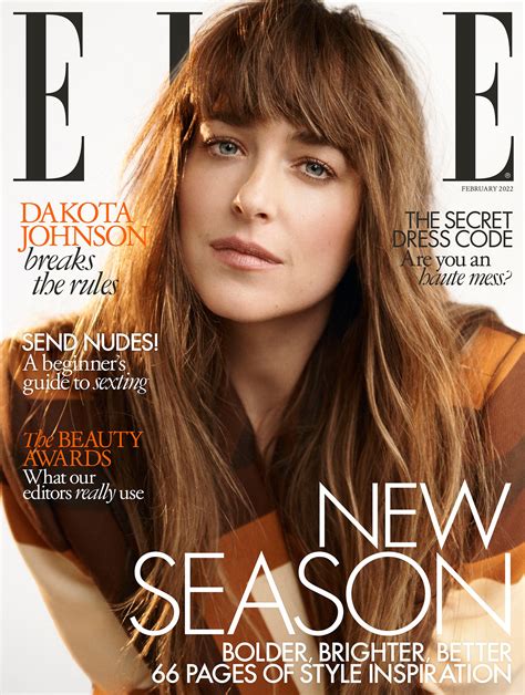 Dakota Johnson in Gucci on Town & Country December 2021/January 2022 cover by Amanda Demme ...