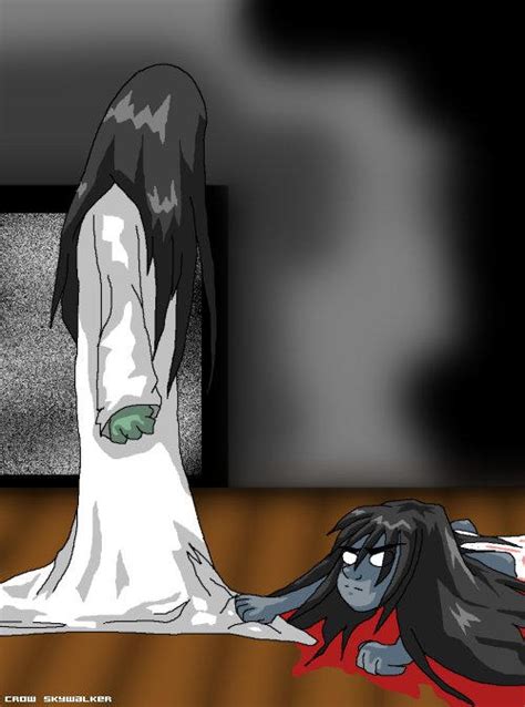 Sadako vs Kayako by crow-skywalker on DeviantArt