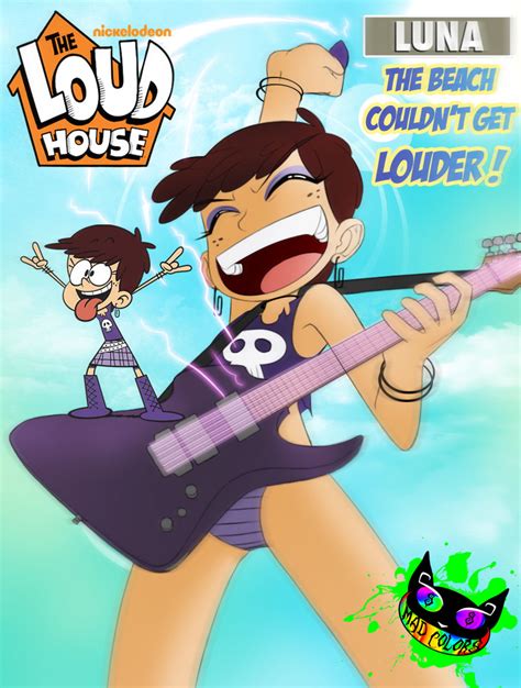 Luna Loud - Loud House Beach Rock by Silent-Sid on DeviantArt