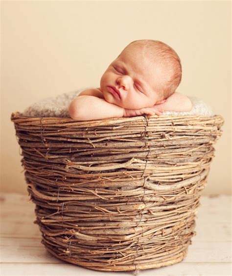 Baby in a Basket | Michelle's Mosaic