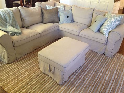 Ikea Ektorp Sectional in Risane natural- the cover is removable and ...