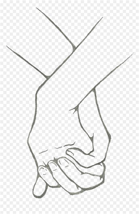 Holding Hands Png High-quality Image - Anime Holding Hands Drawing ...