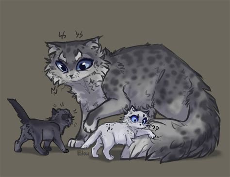 Goosefeather with nieces by GrayPillow | Рисунки животных, Кошки воины ...