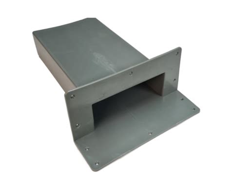 Allproof Scupper 200mm x 75mm x 385mm 90degree - Rubber Roofing