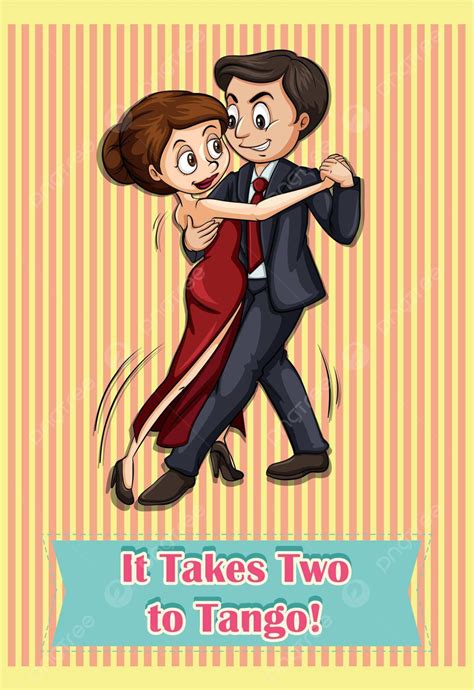 It Takes Two To Tango Clipart Background Letters Vector, Clipart ...