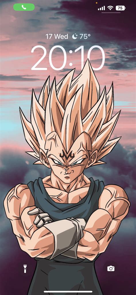 [OC] Vegeta iOS 16 wallpaper • Direct link in the comments : r/dbz