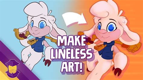 How To Make Better LINELESS Art! - YouTube