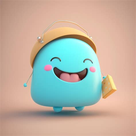 Premium Photo | 3D kawaii design character adorable and cute Illustration