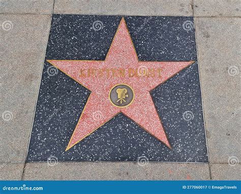 Hollywood Walk of Fame on Hollywood Boulevard in Los Angeles, Kirsten ...