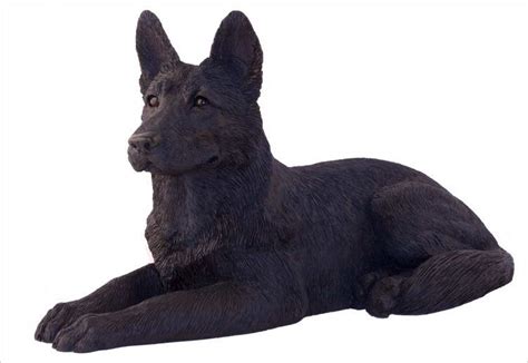 Black German Shepherd Figurine | PETSIDI